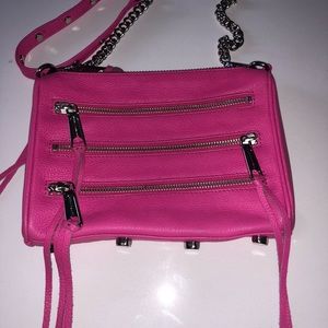 Rebecca Minkoff triple zipper leather cross body